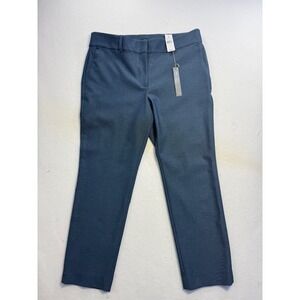 NWT Ann Taylor LOFT Marisa Women's Size 12 S Blue Petite Dress Pants Straight